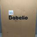 Babelio 36" Tall Pet Gate with Cat Door, CatPrivilege II, 29-40", White