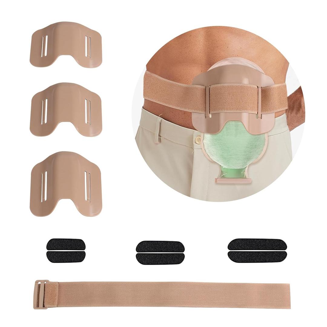Stoma Shield, Ostomy Belt, Anti-Collision Sports Work Protection Shield Ostomy Bag Cover Ileostomy Ostomy Supplies, Compatible with Ostomy Bags, Colostomy Bag Covers for Women and Men, Stoma Guard