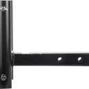 Dual Hitch Flag Mount Holder, 2" Hitch Receiver, Black Powder Coated Steel, 8.5" or 11.5" Length, 2 Positions, Adjustable Thumbscrew, Holds Flagpoles Up to 2" Diameter