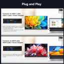 Kenowa 23.8" 2K Large Portable Monitor 100Hz IPS QHD 2560x1440 Freesync Gaming Monitor External Display with Type-C HDMI Dual Speakers Adjustable Stand for PC Computer,Laptop,Mac,Phone,Game Consoles