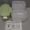 10-Pack Food Storage Containers with Airtight Leakproof Lids, BPA-Free Meal Prep Containers for Microwave/Dishwasher/Freezer, Green, 28.7oz Each