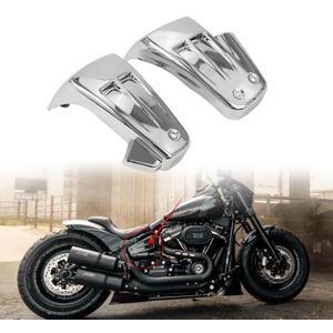 Motorcycle Battery Side Fairing Covers For Harley M8 Softail Fat Bob Fat Boy FXDR 2018-Up,Chrome (Chrome)