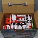 MOONTOY Christmas Construction Race Tracks for Kids Toys, 233 PCS Christmas Train Set Flexible Race Car Track for Kids Ages 4-8, Light Up Train Set Toddler Toys Gifts Boys Girls 3 4 5 6 Years Old