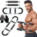 Twister Arm Trainer, Gorilla Bar, Upgraded 3.0 Arm Exerciser for Chest Workout, 80-110lbs Adjustable Twister Resistance Level, Ergonomic Gym Home Strength Bar with Non-Slip Handles with 3D Gloves.