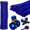 200PCS Pipe Cleaners, Royal Blue Pipe Cleaners Chenille Stem, Fuzzy Sticks Pipe Cleaners Craft Supplies for DIY Arts Crafts Project
