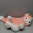 iPlay, iLearn Bouncy Pals Hopping Fox Horse, Toddler Girl Inflatable Bouncing Animal Hopper Toy, Outdoor Indoor Plush Ride on Bouncer, Baby Birthday Gift 18 Month 2 3 4 Year Old Kid - Fox