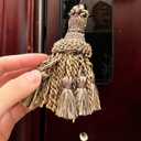 1 Pack Small Decorative Tassel with Hanging Loop, 8 in Total Length  Handcrafted Curtain Tieback, Ornament, and Home Dcor Accent (E98327_A)