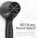 Remington Damage Protection Hair Dryer with Ceramic Ionic Tourmaline Technology, Black, Diffuser and Concentrator, 3 Piece Set