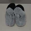 NineCiFun Women's and Men's Memory Foam House Slippers, Faux Fur Lined Indoor Fuzzy Slippers with No-slip Sole, Slip on Suede Home Shoes, Warm Winter Gift for Women & Men (9-10 Women/7-7.5 Men, Black)