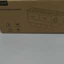 iHave Toothbrush Holders for Bathrooms, 4 Cups Toothbrush Holder Wall Mounted with Toothpaste Dispenser - Large Capacity Tray, 2 Cosmetic Drawer - Bathroom Organizer & Bathroom Accessories Set (White)