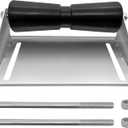 8", 12" Boat Trailer Keel Roller Assembly Kit with Bracket and Roller Shaft, Galvanized Steel, Includes Mounting Bolts, Enhanced Rollers for Easy Launch and Smooth Transport