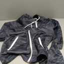 Zubaz NFL Men's Allover Tonal Camo Lines Full Zip Hoodie (Large)