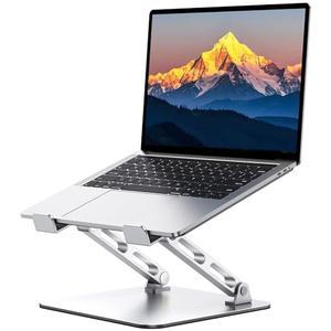RIWUCT Laptop Stand for Desk Adjustable Height, Ergonomic Laptop Riser Holder with Dual-bar Support, Portable Computer Notebook Stand for MacBook Air Pro, Dell XPS, HP (10-16")