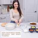 Ceramic Tortilla Warmer with Wooden Lid - 9 Inch Large Tortilla Holder Ideal for Keeping Tortillas Warm and Fresh