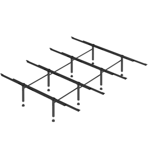 Bed Slats Center Support System - 4 Cross Rails and 8 Adjustable Legs,Replacement Support Legs for Full,Queen and King,California King Metal/Wood/Upholstered Bed