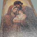 KPLUNDO Holy Family Canvas Wall Art Catholic Art Jesus and Virgin Mary Picture Christian Painting Print for Living Room Bedroom Home Decor Frame,16.00x24.00 inch