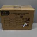 M MCIRCO 24-Piece Glass Food Storage Containers with Upgraded Snap Locking Lids,Glass Meal Prep Containers Set - Airtight Lunch Containers, Microwave, Oven, Freezer and Dishwasher (Gray)