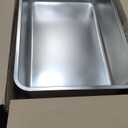 Kirecoo Stainless Steel Cat Litter Box XL- Metal High Sided Cat Pan, Large Stainless Steel Box, Indoor Litter Tray, Non Stick, No Smell, Easy to Clean, Pet Toilet Supplies for Kitten, Kitty, Rabbit (23.43" L x 15.55" W x 5.7" H)