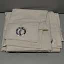 NICETOWN Natural Linen Curtains 84 inch Long 2 Panels Set, Grommet Top Thick Linen Burlap Semi Sheer Vertical Drapes Privacy Assured with Light Filtering for Bedroom/Living Room, W55 x L84