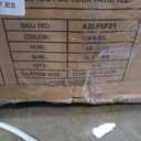 Vesgantti 100" Faux Leather Couch with Movable Ottoman, 3 Seater L Shaped PU Leather Sofa with Side Pocket, Comfy Mid Century Modern Modular Sectional Couch for Living Room, Apartment, Camel