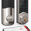 Smart Deadbolt, SMONET Keyless Entry Door Lock for Front Door, Electronic Digital Keypad Smartphone Touch Unlock Bluetooth Remote Auto Lock One-Time Code Easy to Install Support WiFi for Exterior