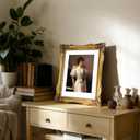 SIMON'S SHOP Gold Vintage Picture Frames 11x14 with Mat for 8x10 Photo, Antique Poster Frame Matted to 8 by 10 Image, Gallery Wall and Tabletop Display