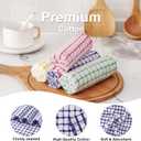 Kitinjoy Cotton 8 Pack Terry Kitchen Dish Cloths, 12 x 12 Inches Super Soft and Absorbent Dish Rags, Quick Drying Dish Towels for Washing Dishes, Mixed Color