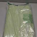 DULLEMELO Extra Large Storage Baskets, 17"x12"x15" Fabric Storage Bins for Organizing Shelves Nursery Toys Books, Collapsible Storage Baskets Rectangular Canvas Bins with Handles, White&Green, 2-Pack