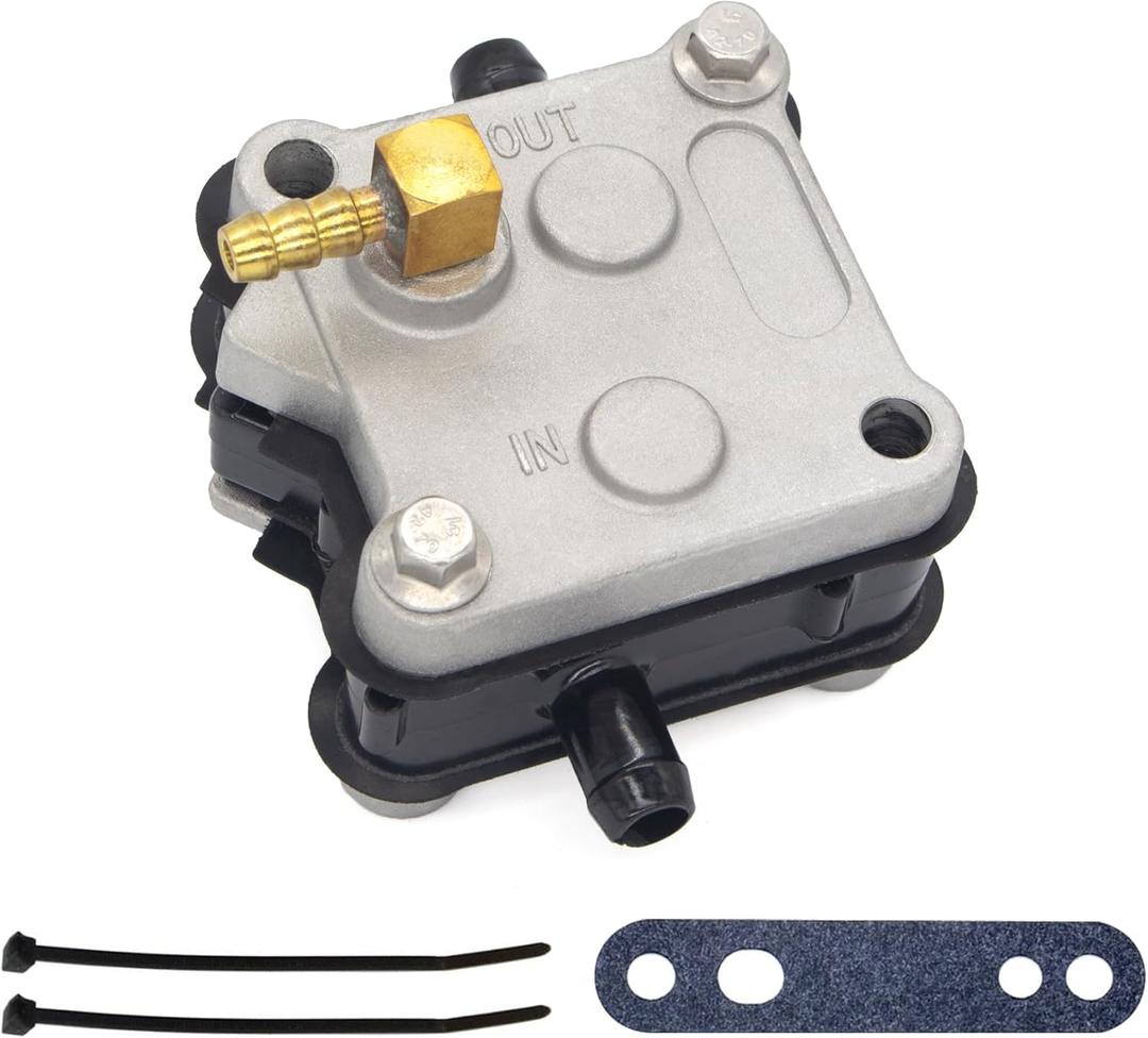 QuickMarine 14360A27 Fuel Pump with Straps and Gasket for Mercury Marine 30-300 HP Outboard Boat Motors replaces 14360A14 14360A43 14360A78
