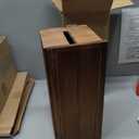 Large Cable Management Box, Burnt Wood Cord Organizer Box for Desk, Floor, Office to Hide Extension Cords Power Stripes Surge Protectors Chargers Wires