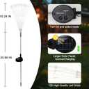 2 Pack Solar Firework Lights, 120LED Bendable Copper Wire, 2PC