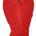 Womens Sexy Off Shoulder Maxi Dress Pleated See Through Flare Sleeve Button Down Slit Bodycon Long Dresses (Medium, Red)