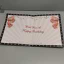 Kuxriox Jumbo happy Birthday Card for Women Girls Kids, Large Rose Gold Birthday Guest Book Supplies Gifts, Giant Rose Gold Birthday Decorations Message Greeting Cards With Envelope Big Birthday Card