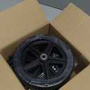 4Pcs 8 Inch Solid Replacement Wheels - Environmentally Friendly Rubber Material, Wear-Resistant PU Tires, Anti-Slip, and Durable ABS Wheel Hub - Easy to Install (4 Pcs)