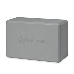 Gaiam Yoga Block - Supportive Latex-Free Eva Foam - Soft Non-Slip Surface with Beveled Edges for Yoga, Pilates, Meditation - Yoga Accessories for Stability, Balance, Deepen Stretches