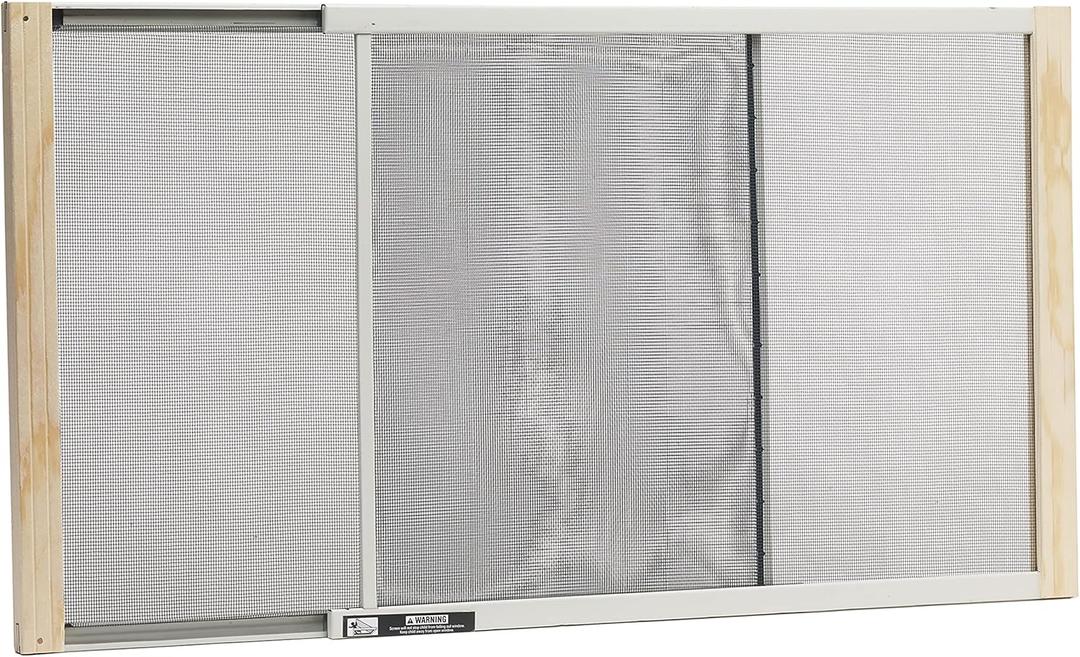 Frost King AWS1845SP WB Marvin Adjustable Window Screen, 18in High x Fits 25-45in Wide, 18" high, fits 25 - 45" wide, Natural
