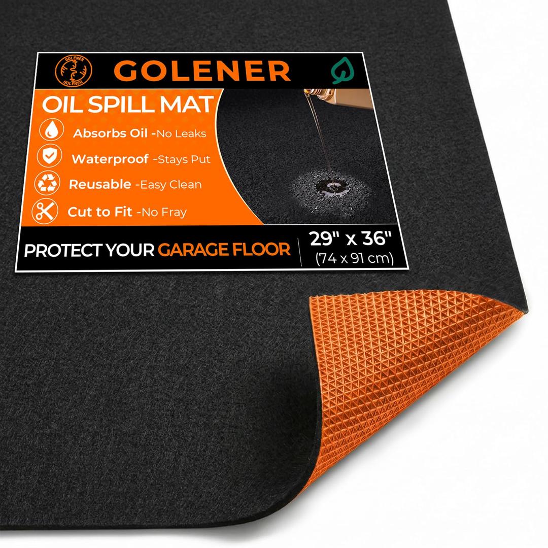 Heavy Duty Oil Spill Mat, Oil Mat, Garage Floor Mats for Under Car, 72"x96"