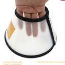 Plastic Pet Recovery Collars & Cones for Dogs and Cats After Surgery Adjustable Dog Neck Cone Surgical Elizabeth E-Collar Prevent Biting and Stop Licking Wound (M)