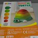 JOYIN 5 Pcs Turtle Balance Stepping Stones, Kids Turtle Path Jumping Stones, Toddler Obstacle Course Coordination Game Toys Indoor or Outdoor Play for Kids Aged 3+