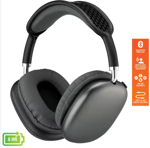 Ilive Over Ear BT Headphones Grey