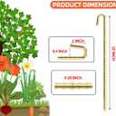 Landscape Stakes 9 Pack, 10 Inch Garden Landscape Anchoring Stakes for Terrace Board, Landscape Edging Coil, Grass Barrier, Bender Board, Weed Barrier Landscape Garden Inflatable Decor Fixing