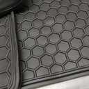 Car Floor Mats Custom Fit for Honda Civic Coupe & Sedan 2006-2011 Black Rubber All Weather Protection Auto Floor Liners Heavy Duty Odorless