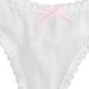 WDIRARA Women's Plus Size Lace Trim Ruched Underwire Lingerie Set Bralette and Panty Set (White, L)