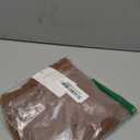 REORIA Women's Sexy Round Neck Long Sleeve Trendy Front Twist Knot Sheer Mesh Ruched Going Out Bodysuits Tops (Medium, Brown)