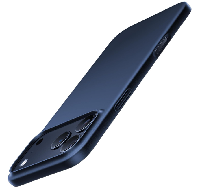 TORRAS for iPhone 17 Pro Case, Slim Fit, Ultra Thin Lightweight Minimal Design, Secure Grip & Silky Touch, Anti-Scratch Hard PC Cover for iPhone 17 Pro Phone Case 6.3in, OriginFit, Deep Blue