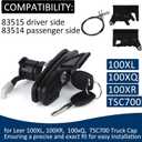 113436 Truck Cap Twist Handle That, Compatible with Leer Truck Caps 100XQ, 100XL, 100XR, and TSC700 with Striker Latches 83514/83515 (Black)