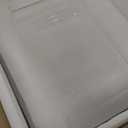 Acrylic Podium Stand with Storage Shelf, 45.5" Modern Clear Lectern with Reading Platform for Classroom, Weddings, Conference, Concert, Professional Presentation Podiums (White)