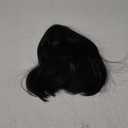 FVCENT Short Straight Side Bang Flip Out Shoulder Length Women Costume Wig (Black)