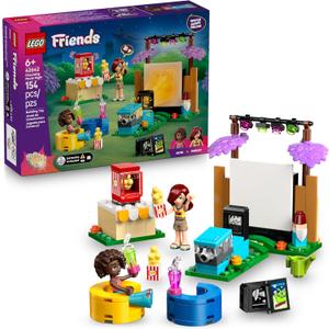 LEGO Friends Friendship Movie Night Pretend Play Building Toy - Interactive Storytelling Playset for Girls & Boys, Ages 6+ - Includes Paisley and Aliya Minidolls - Gift Idea for Birthdays - 42642