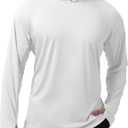 Men's UPF 50+ Sun Protection Hoodie Shirt Long Sleeve SPF Fishing Outdoor UV Hiking Lightweight Shirts